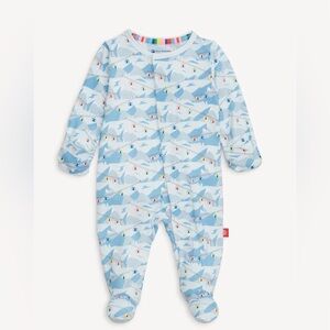 Magnetic Me Footie Blue Apres Chic Size 3-6M